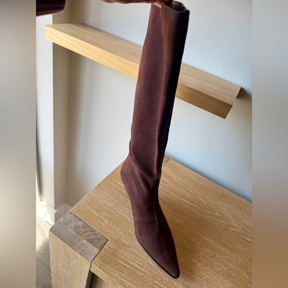 NEW! MADEWELL Women’s Emilie Tall Suede Boot Chocolate Raisin Size 10.5 - no box - Picture 13 of 16